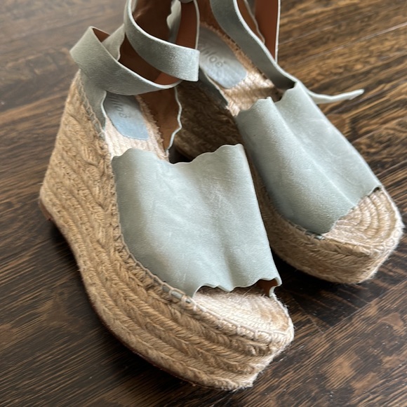 Chloe blue suede espadrilles - Picture 2 of 3